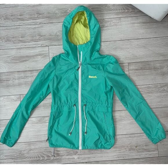 Women's Bench Multipurpose Turquoise and lime Green running Jacket size XS - Picture 4 of 12